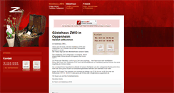 Desktop Screenshot of hotelzwo-oppenheim.de