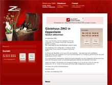 Tablet Screenshot of hotelzwo-oppenheim.de